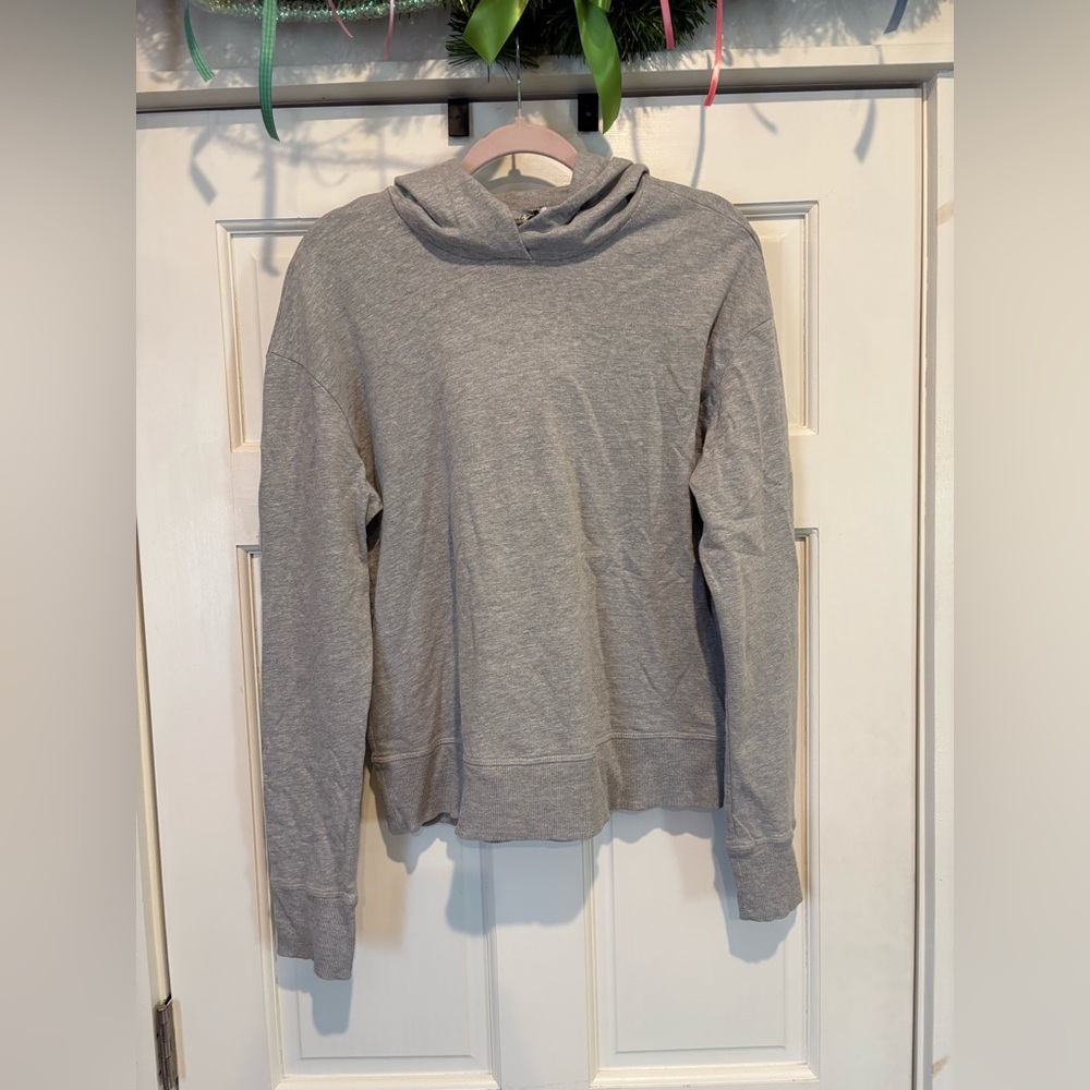 NWT Micheal Stars Trinity Hoodie Heather Grey Ocean Terry